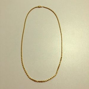 🎁14k gold solid diamond cut 2mm 18” rope necklace